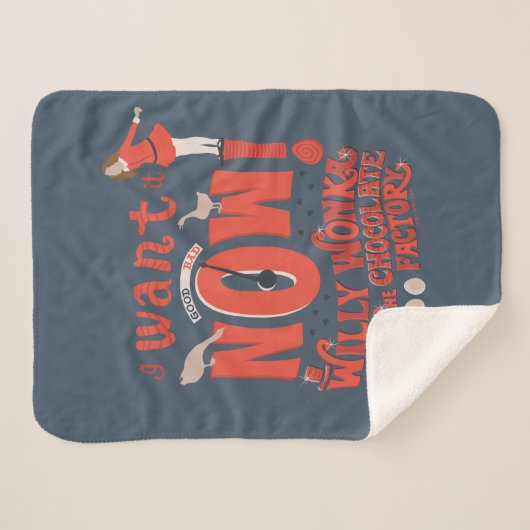 Veruca Salt - ik wil het nu! Sherpa Deken (Voorkant (horizontaal))