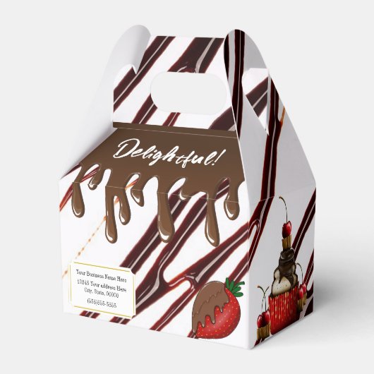 Verukkelijk Zoete Snoepjes Feest Favorieten Doos Bedankdoosjes (Voorkant Zijde)