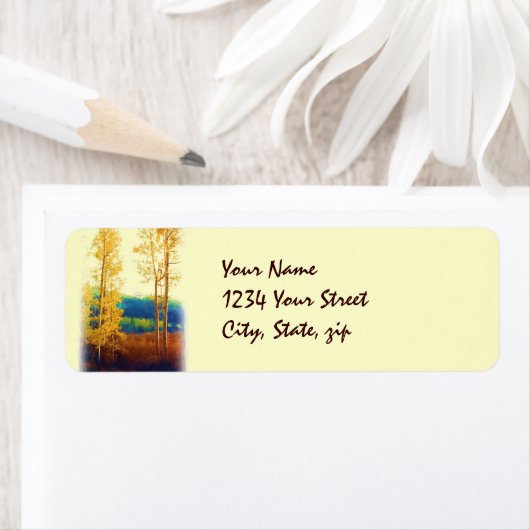 Vervaagd Aspens label (Insitu)