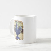Vervaagd Blauw Glas Roo 2 Koffiemok (Voorkant links)