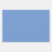 Vervaagd Blauw Polka Dot Breed Gestreept en Stevig Inpakpapier Vel (Voorkant 3)