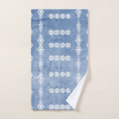 Vervaagd blauw tribal patroon bad handdoek (Handdoek)