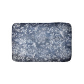 Vervaagd bloemdenim: grungy getextureerde achtergr badmat (Voorkant)