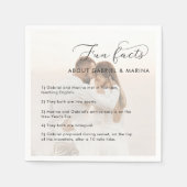 Vervaagd Fotoscript Leuke Feiten Passen getrouwd B Servet (Voorkant)