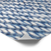 Vervaagd gescheurde jeans textuur poster (Hoek)