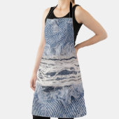 Vervaagd gescheurde jeans textuur schort (Insitu)