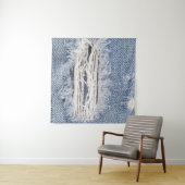 Vervaagd gescheurde jeans textuur wandkleed (In Situ (horizontaal))