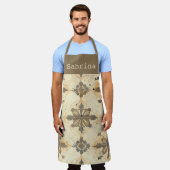 VERVAAGD PAPIER KLEUR BRUIN SCHORT (Gedragen)