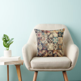 Vervaagd patchwork Quiltontwerp Kussen