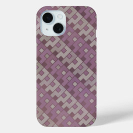 Vervaagd Rood Geometrisch Abstract iPhone 15 Case