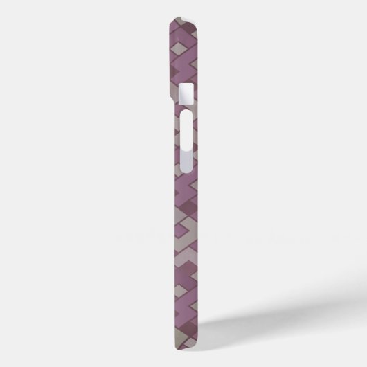 Vervaagd Rood Geometrisch Abstract Case-Mate iPhone Case (Achterkant / Links)