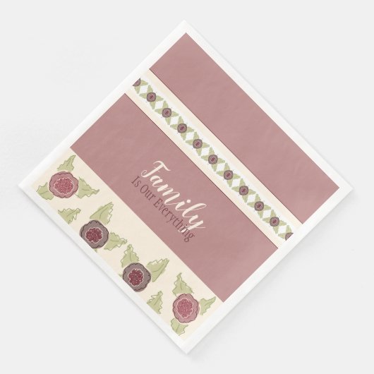 Vervaagd roze en groen servet (Hoek)