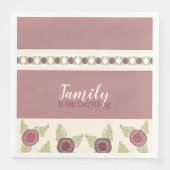 Vervaagd roze en groen servet (Voorkant)