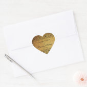  vervaagd zwart goud damask bruiloft stickers (Envelop)
