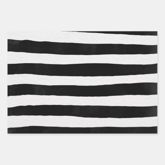 Vervaagd Zwart Wit Doodle Shape Inpakpapier Vel (Voorkant 3)