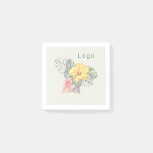 Vervaagde achtergrond van logo-afbeelding post-it® notes (Voorkant)