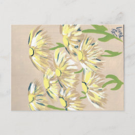 Vervaagde bloemen briefkaart