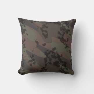 vervaagde camouflage abstract kussen