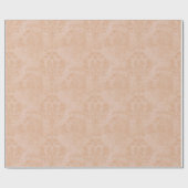 vervaagde Dusty Peach Damask Cadeaupapier (Vlak)