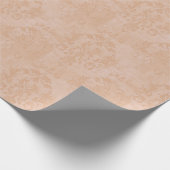 vervaagde Dusty Peach Damask Cadeaupapier (Hoek)