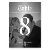 Vervaagde foto  krant Elegante bruiloft Kaart (Voorkant)