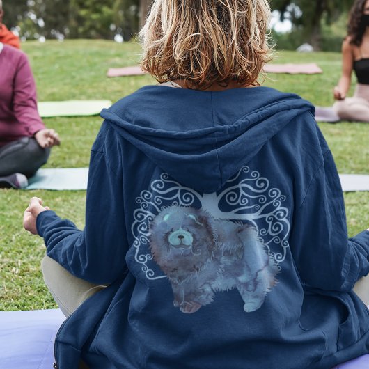 VERVAAGDE GENEN Chow TREE OF LIFE back/front zip Hoodie