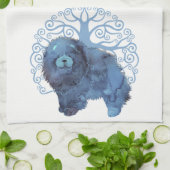 VERVAAGDE GENEN Chow TREE OF LIFE Keukenhanddoek (Gevouwen)