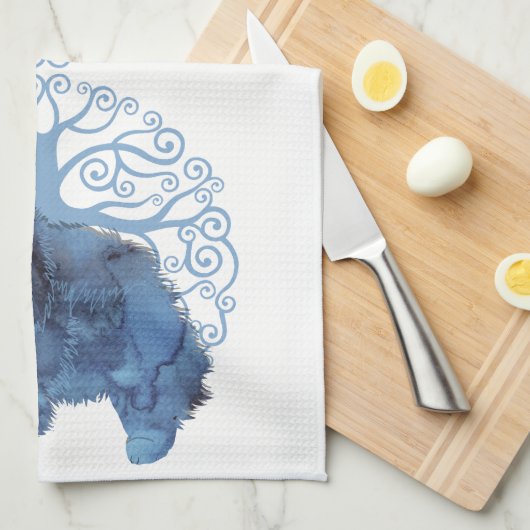 VERVAAGDE GENEN Chow TREE OF LIFE Keukenhanddoek (Quarter Fold)