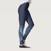 VERVAAGDE GENEN TONEN BOOM VAN HET LEVEN MARINE LEGGINGS (Rechts)