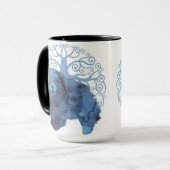 VERVAAGDE GENEN TONEN DE BOOM VAN HET LEVEN AAN BE KOFFIEMOK (Voorkant links)