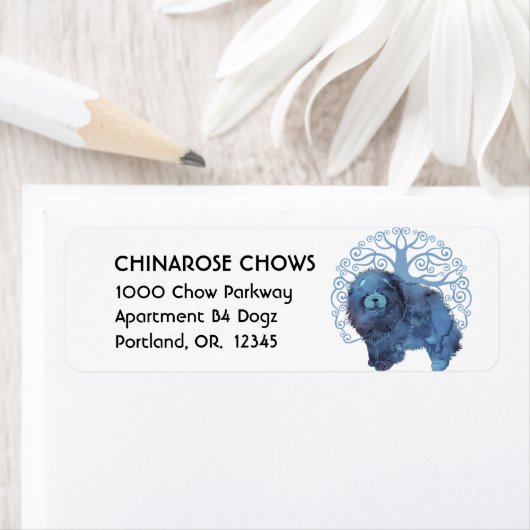 VERVAAGDE GENEN TONEN DE BOOM VAN HET LEVEN ETIKET (Insitu)