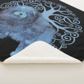 VERVAAGDE GENEN TONEN DE BOOM VAN HET LEVEN SHERPA DEKEN (3/4)