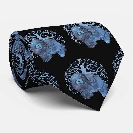 VERVAAGDE GENEN TONEN DE BOOM VAN HET LEVEN STROPDAS (Opgerold)