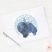 VERVAAGDE GENEN Toon Boom van het Leven Vierkante Sticker (Envelop)