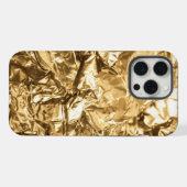 Vervaagde Gouden Plooien iPhone Hoesje (Achterkant horizontaal)