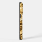 Vervaagde Gouden Plooien iPhone Hoesje (Rechterkant)