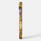 Vervaagde Gouden Plooien iPhone Hoesje (Linkerkant)