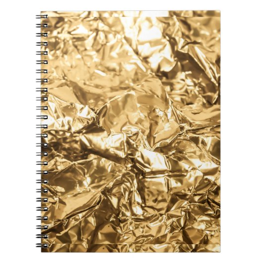 Vervaagde Gouden Plooien Notitieboek (Voorkant)