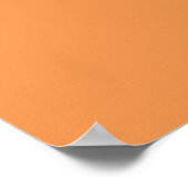 Vervaagde oranje (effen kleur) poster (Hoek)