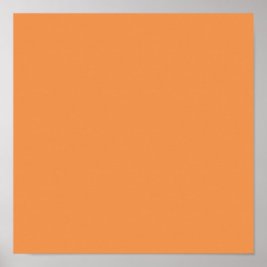 Vervaagde oranje (effen kleur) poster (Voorkant)