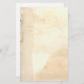 vervaagde oude boek einde papier briefpapier (Voorkant / Achterkant)