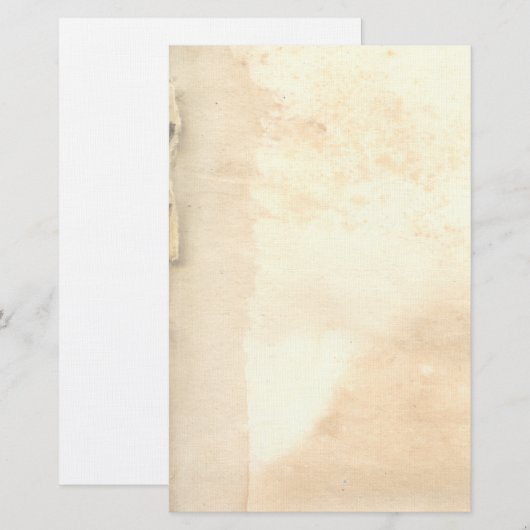  vervaagde oude boek einde papier briefpapier (Voorkant / Achterkant)