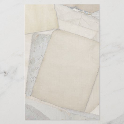 Vervaagde Oude Boek Hoesjes Stationery Briefpapier (Voorkant)