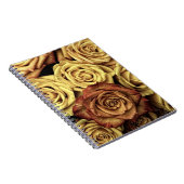 Vervaagde sepia rozen notitieboek (Rechterzijde)