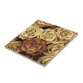 Vervaagde Sepia Rozen Tegeltje (Zijkant)