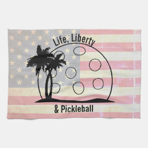 VERVAAGDE VLAG Leven Vrijheid & Pickleball VS Theedoek