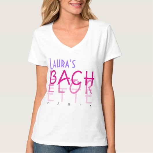 Vervaagde vrijgezellenfeest t-shirt (Voorkant)
