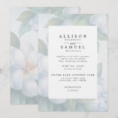 Vervaagde witte hondenbloesems kaart (Voorkant / Achterkant)