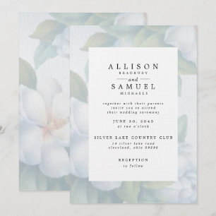 Vervaagde witte hondenbloesems kaart