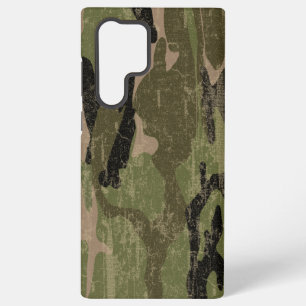 Vervaaide groene camouflage samsung galaxy hoesje